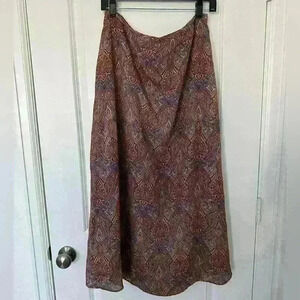 Vintage Paisley Maxi Skirt size Large